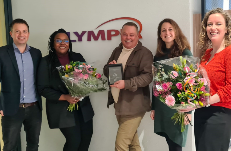 Olympia bekroond met Samenwerkingsaward 2022 door UWV