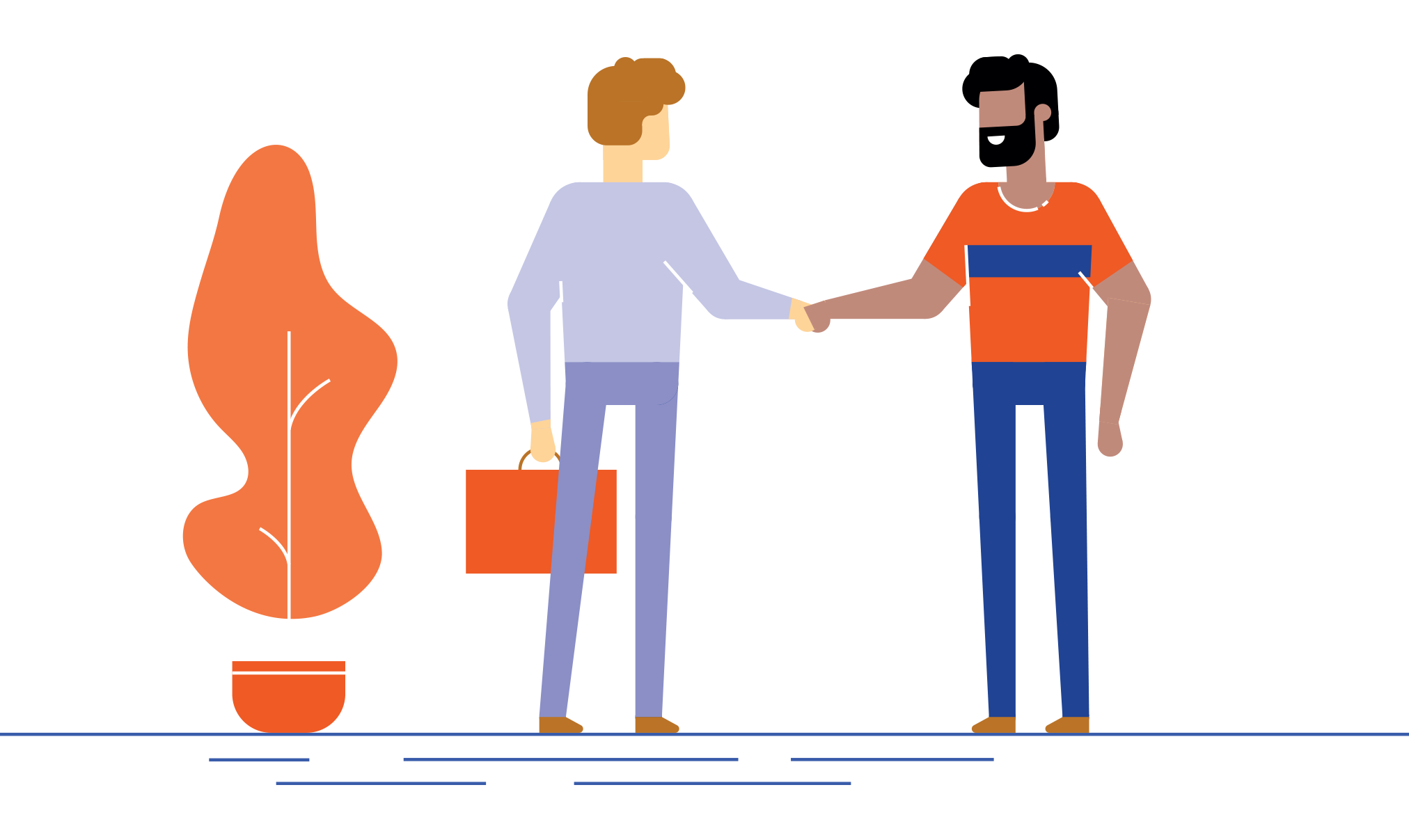 illustratie vakschool samenwerking